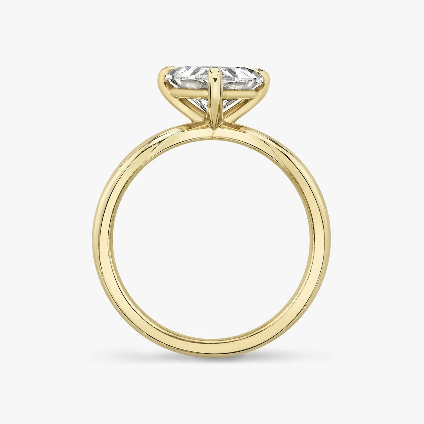 The Duet | Trillion | 18k | 18k Yellow Gold | Band: Plain | Diamond orientation: vertical | Carat weight: See full inventory